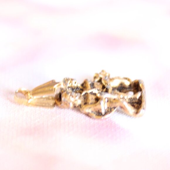 Young Adam Eve Snake Good Evil Biblical Charm Pendant Gold Tone Charm - Picture 7 of 9